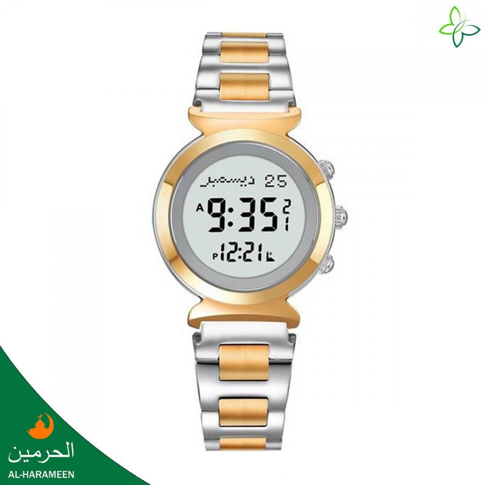 ساعة الحرمين النسائية موديل HA-6331 مقاس 35 مم بألوان متعددة - الصورة 2